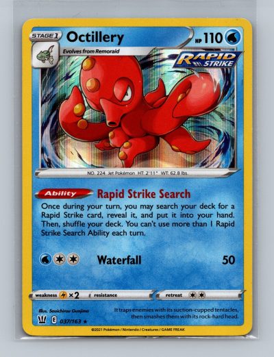 SWSH05: Battle Styles #037/163 Octillery Foil