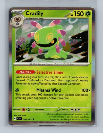 SV07: Stellar Crown #006/142 Cradily Foil