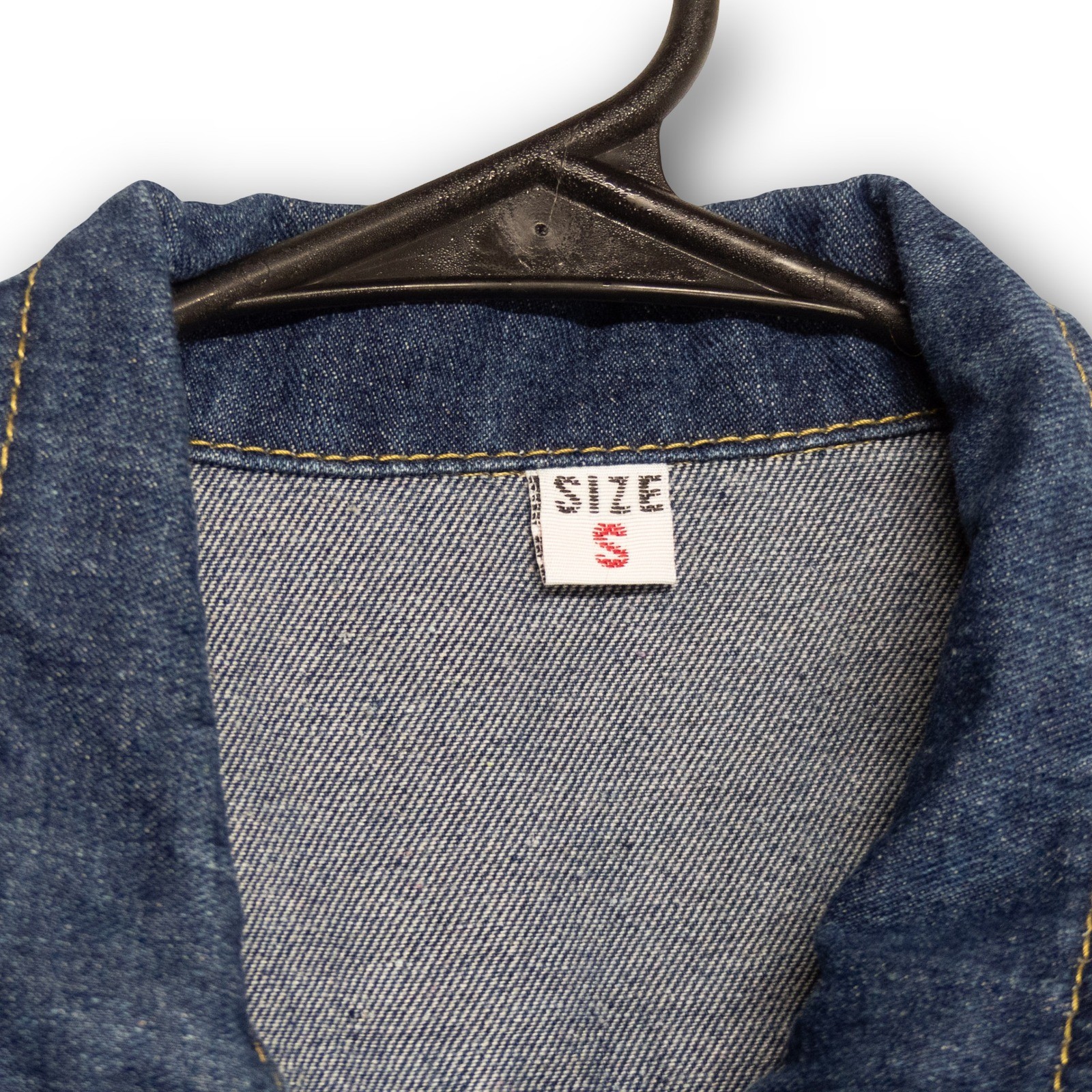 Vintage Unbranded Denim Jacket Women's S Dark Blue Trucker Button Front EXCELLEN - Image 4