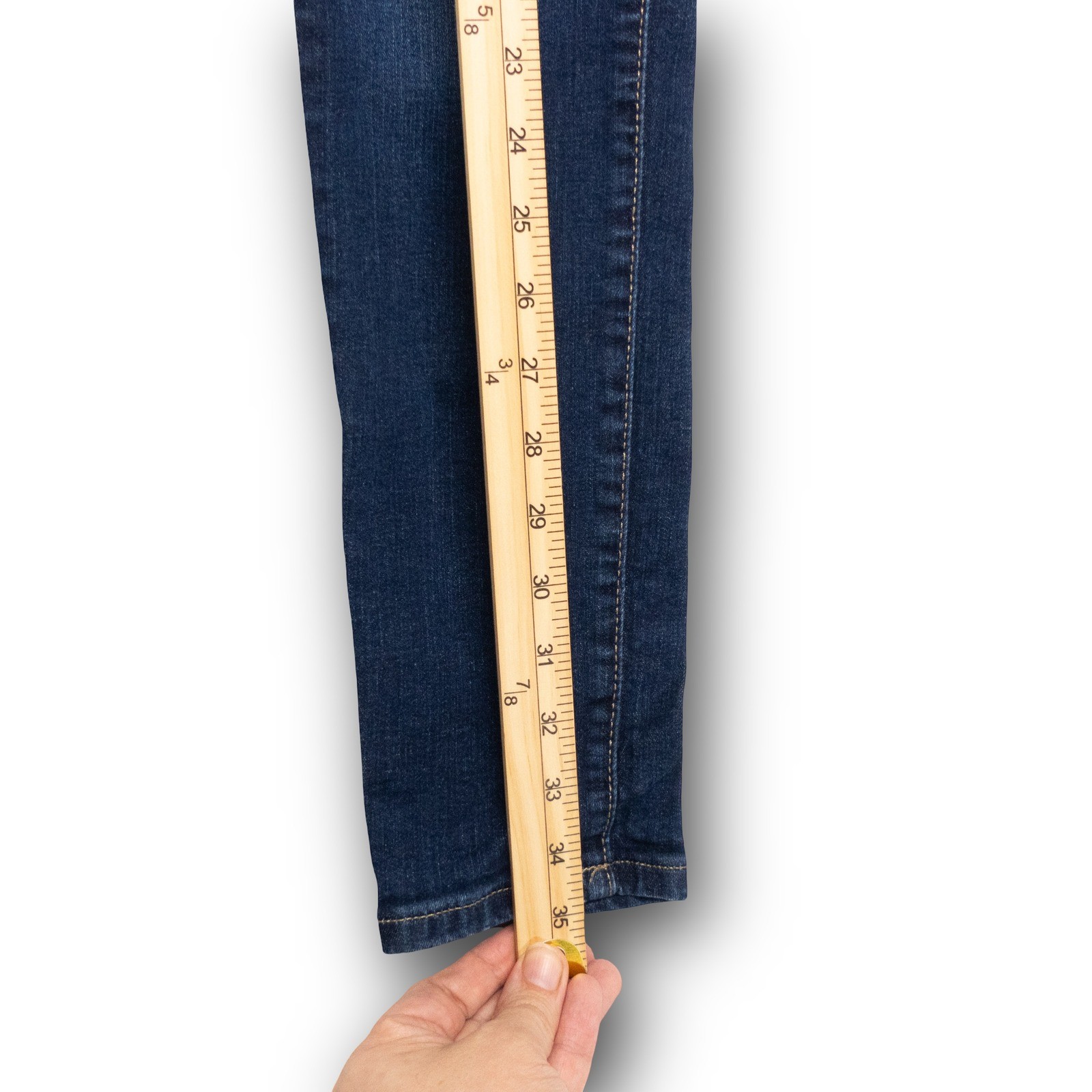 Vintage Banana Republic Sculpt Skinny Jeans Women's 25/0 Dark Wash Excellent Den - Image 4