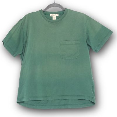 Vintage Eddie Bauer Women's M Green Pocket T-Shirt Short Sleeve Basic GOOD