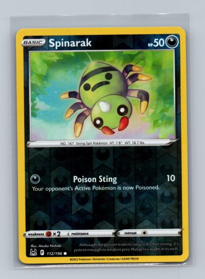 SWSH11: Lost Origin #112/196 Spinarak Holo