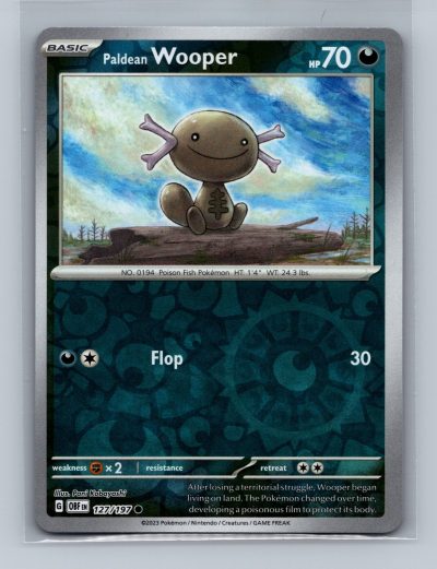 SV03: Obsidian Flames #127/197 Paldean Wooper Holo