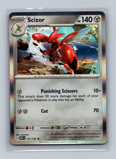 SV03: Obsidian Flames #141/197 Scizor Holo