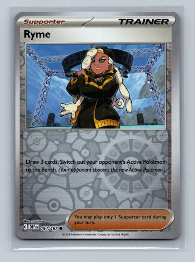 SV03: Obsidian Flames #194/197 Ryme Holo