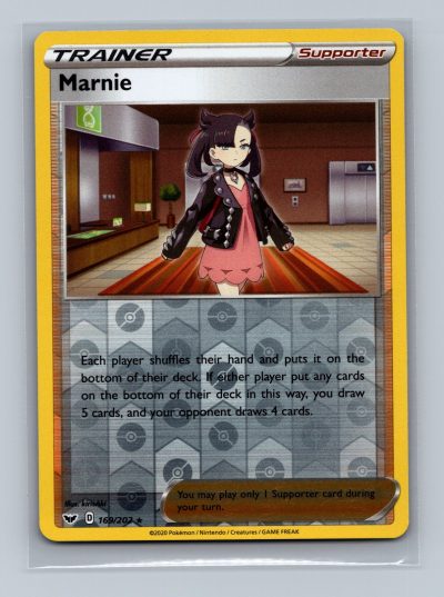 SWSH01: Sword & Shield Base Set #169/202 Marnie Holo