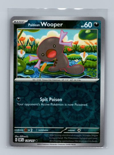 SV03: Obsidian Flames #126/197 Paldean Wooper Holo