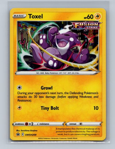 SWSH: Sword & Shield Promo Cards #SWSH209 Toxel Holo