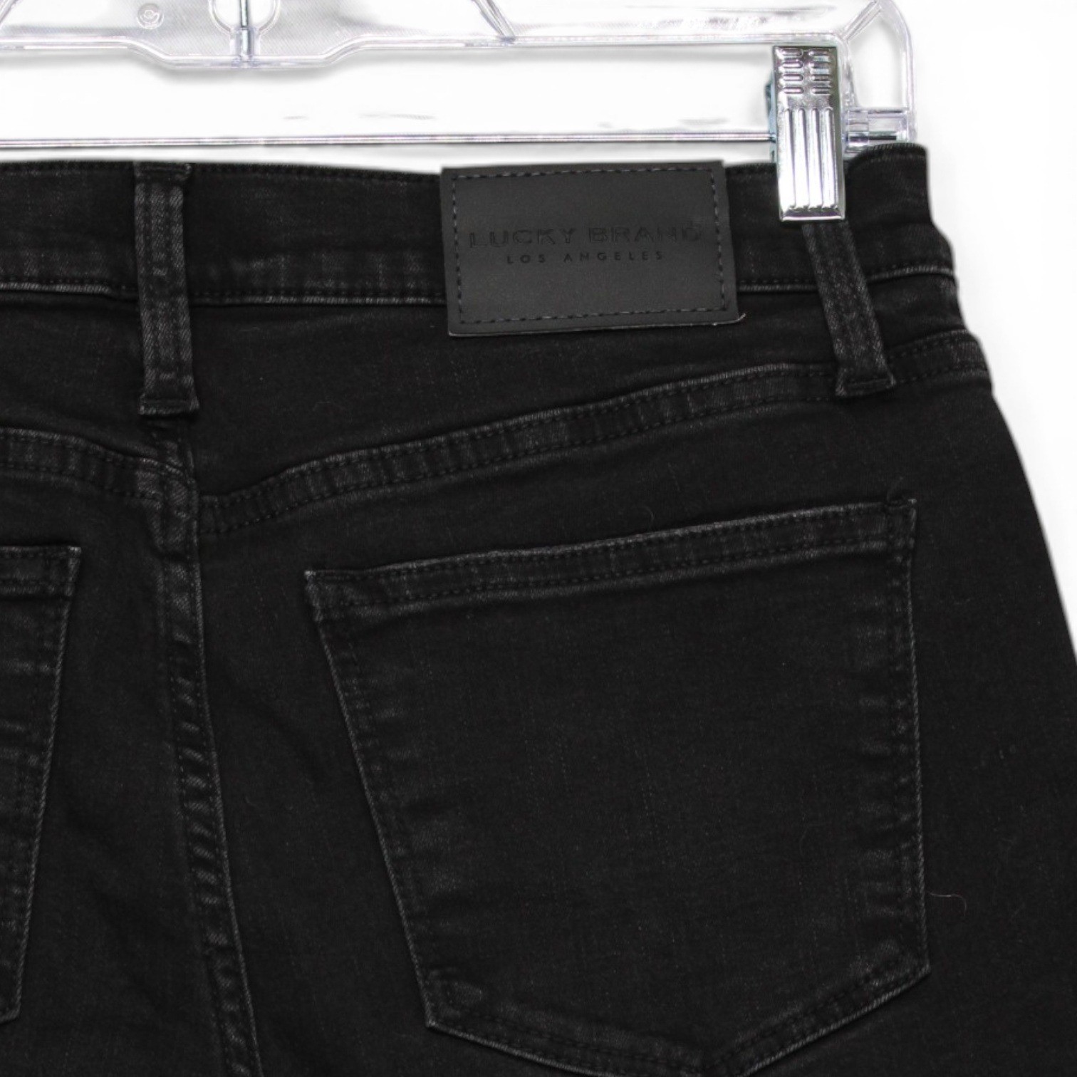 Vintage Lucky Brand Ava Mid Rise Skinny Ankle Jeans Womens 8 29 Black Excellent - Image 3