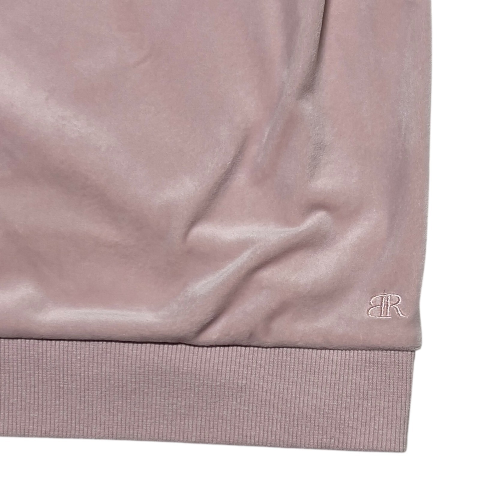 Velour Banana Republic Women's Medium Pink Crewneck Sweatshirt Excellent - Image 4