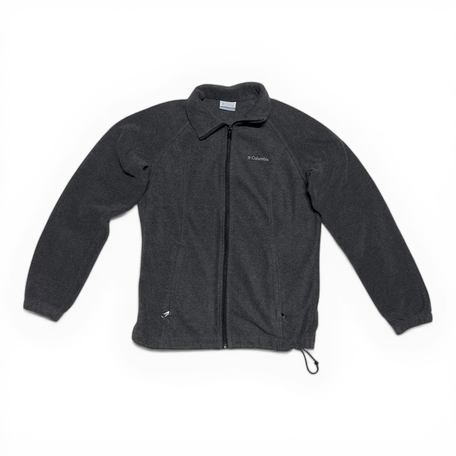 Columbia Fleece Jacket Womens Size S Charcoal Gray Full Zip Excellent