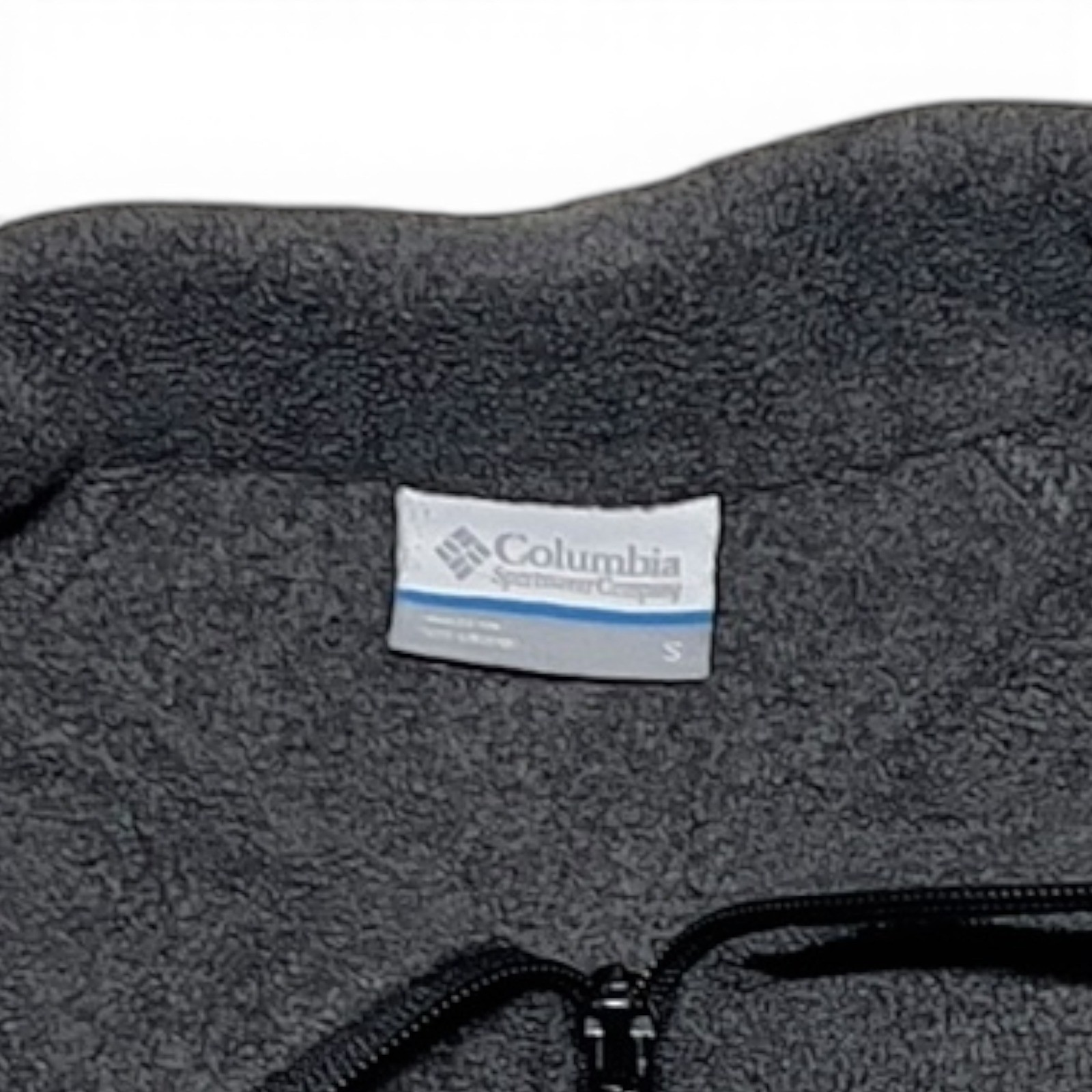 Columbia Fleece Jacket Womens Size S Charcoal Gray Full Zip Excellent - Image 3
