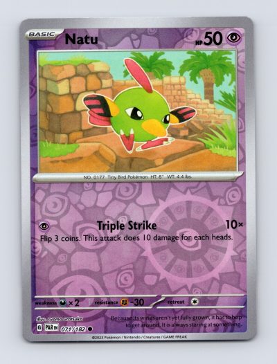 SV04: Paradox Rift #071/182 Natu Reverse Holo Pokemon