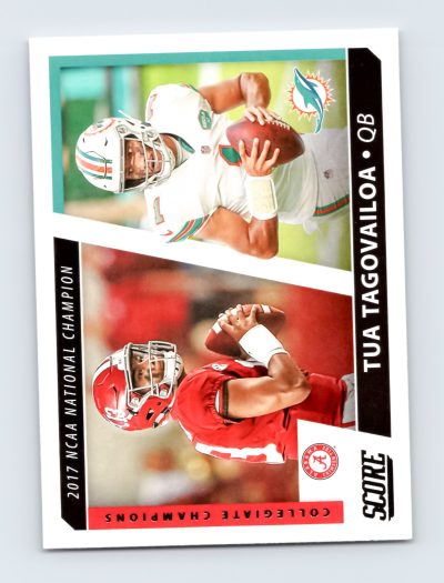 Tua Tagovailoa 2021 Score #CC2 Collegiate Champions Card Miami Dolphins