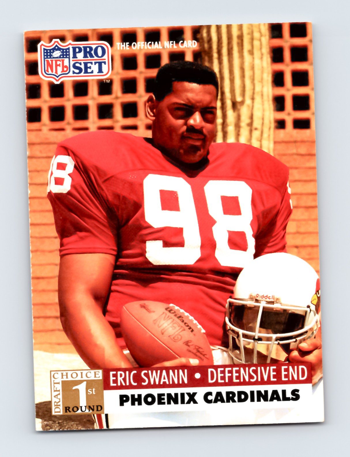 1991 Pro Set Eric Swann #735 Phoenix Cardinals RC Rookie Card EXCELLENT