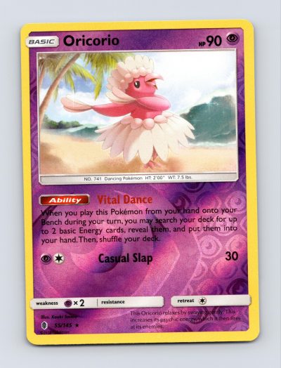 League & Championship Cards #055/145 Oricorio Reverse Holo Pokemon