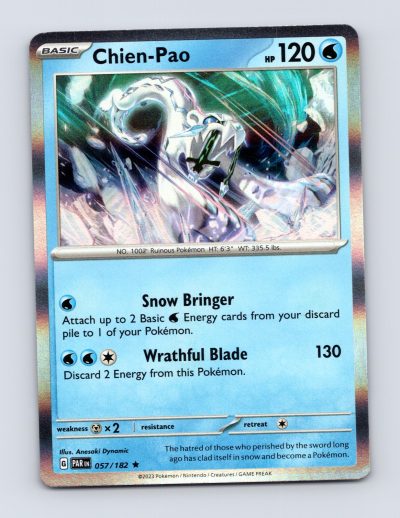 SV04: Paradox Rift #057/182 Chien-Pao Holo Pokemon