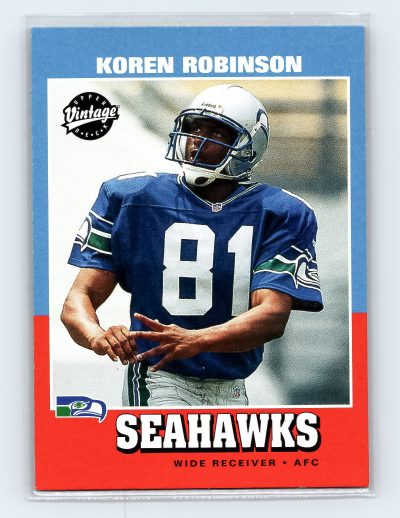 2001 Upper Deck Vintage #257 Koren Robinson Seahawks RC - Excellent