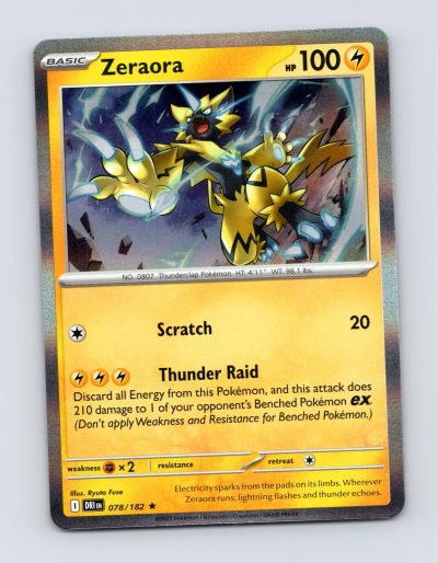 SV10: Destined Rivals #078/182 Zeraora Holo Pokemon