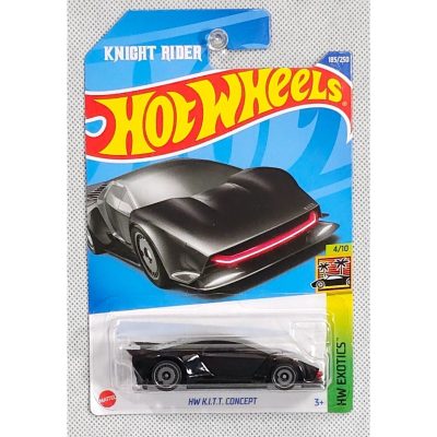 Hot Wheels K.I.T.T Concept Knight Rider Black Car #185 HW Exotics 2022