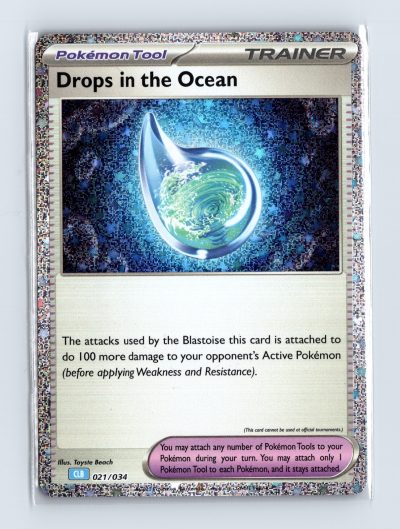 Drops in the Ocean 021/034 Trading Card Game Classic Pokemon