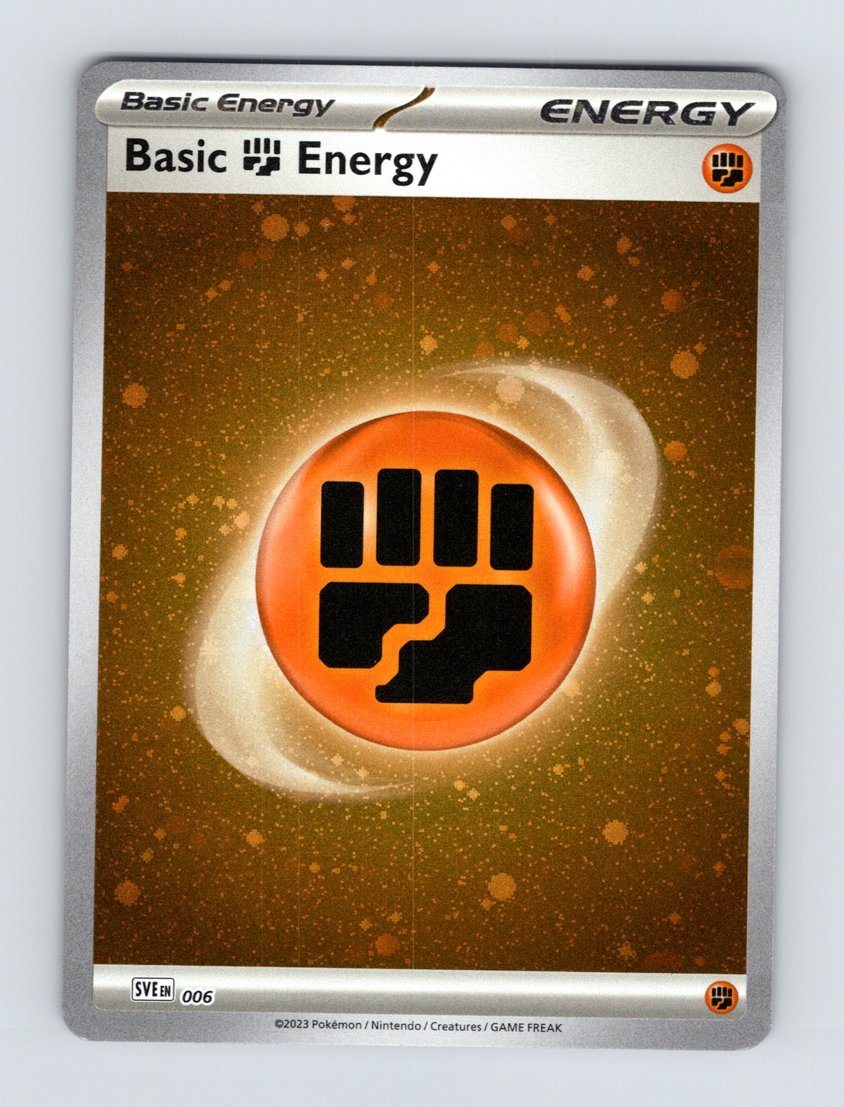 SVE: Scarlet & Violet Energies #006 Basic Fighting Energy (Cosmos Holo)