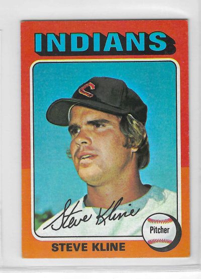 1975 Topps MINI Baseball - SET BREAK - Steve Kline #639