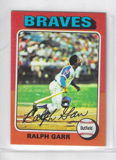 1975 Topps MINI Baseball - SET BREAK - Ralph Garr #550