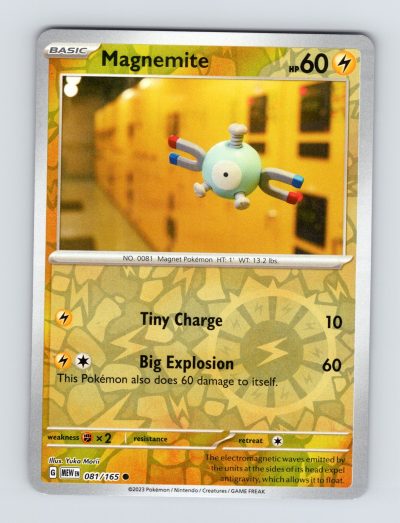 SV: Scarlet & Violet 151 #081/165 Magnemite Reverse Holo