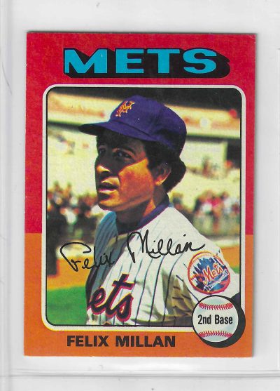 1975 Topps MINI Baseball - SET BREAK - Felix Millan #445