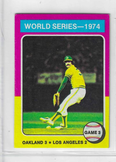 1975 Topps MINI Baseball - SET BREAK - World Series Game 3 #463