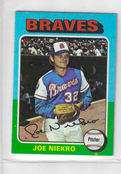 1975 Topps MINI Baseball - SET BREAK - Joe Niekro #595