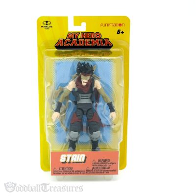 Stain McFarlane My Hero Academia 5” action figure funimation NEW sealed 2021