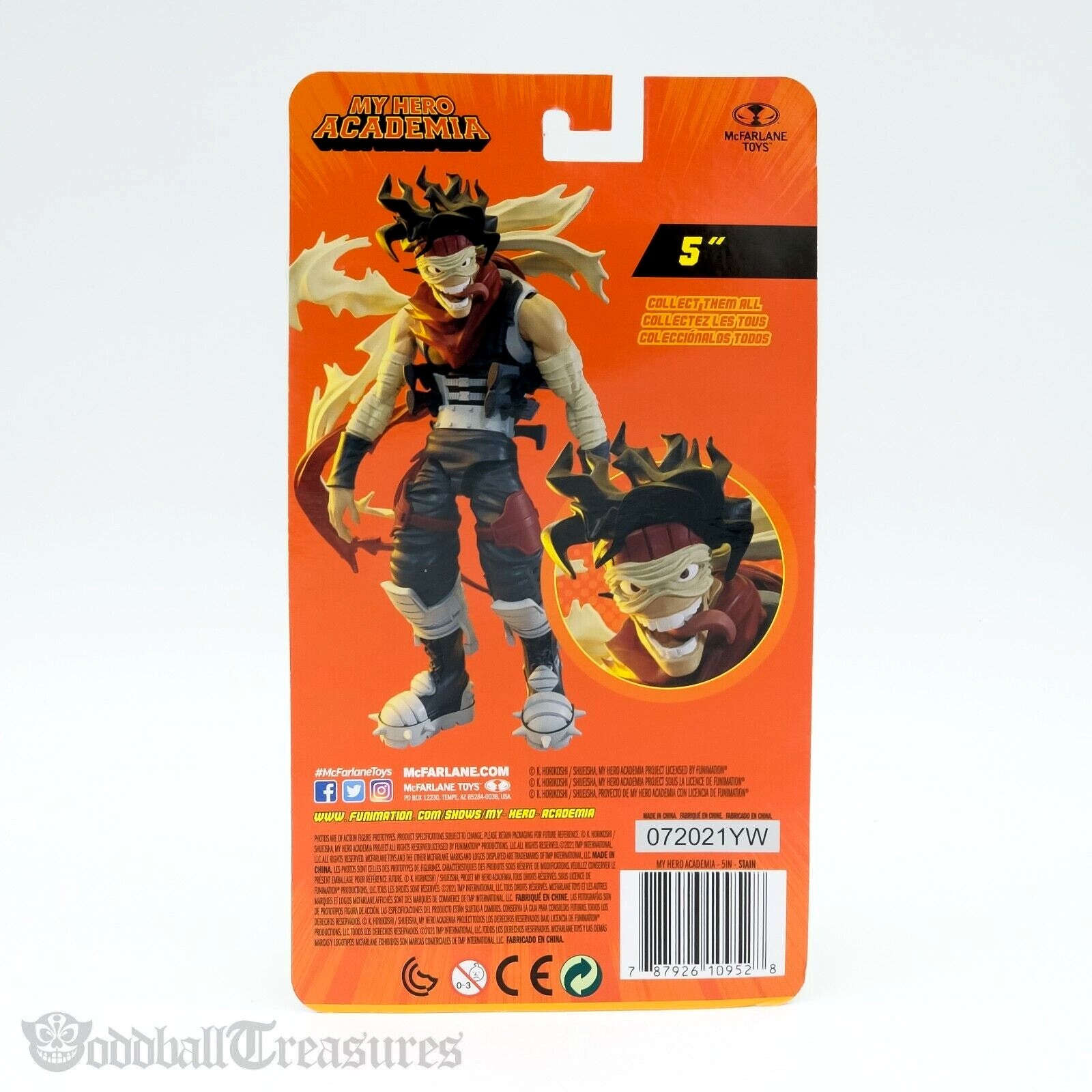 Stain McFarlane My Hero Academia 5” action figure funimation NEW sealed 2021 - Image 2