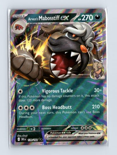 Arven's Mabosstiff ex 139/182 Sv10: Destined Rivals Holo