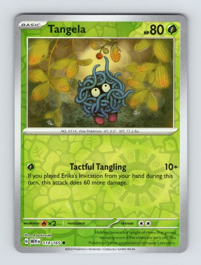 SV: Scarlet & Violet 151 #114/165 Tangela Reverse Holo