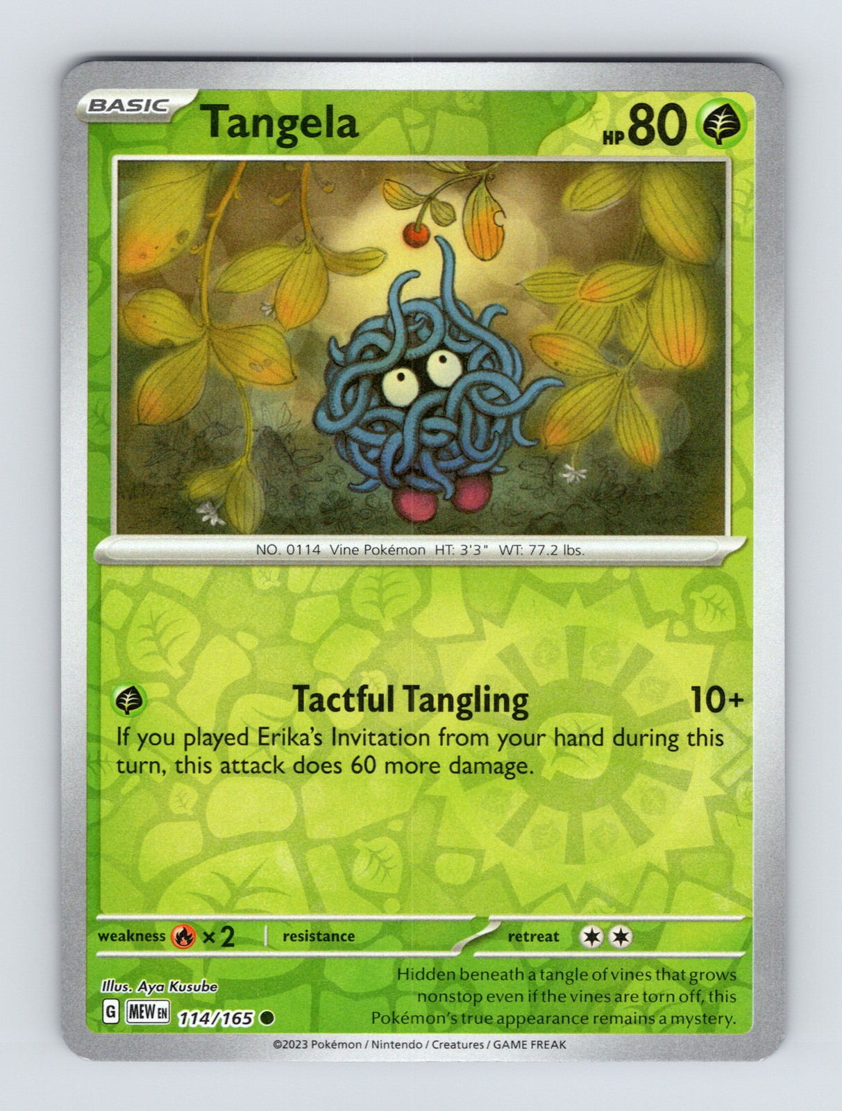 SV: Scarlet & Violet 151 #114/165 Tangela Reverse Holo