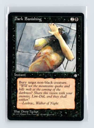 Vintage MTG 1995 Ice Age Dark Banishing - Black Border