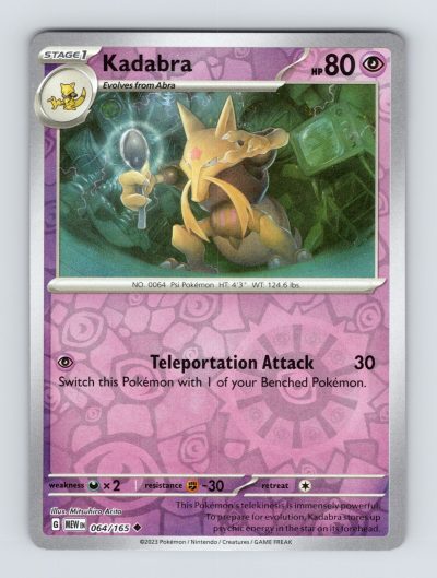 SV: Scarlet & Violet 151 #064/165 Kadabra Reverse Holo