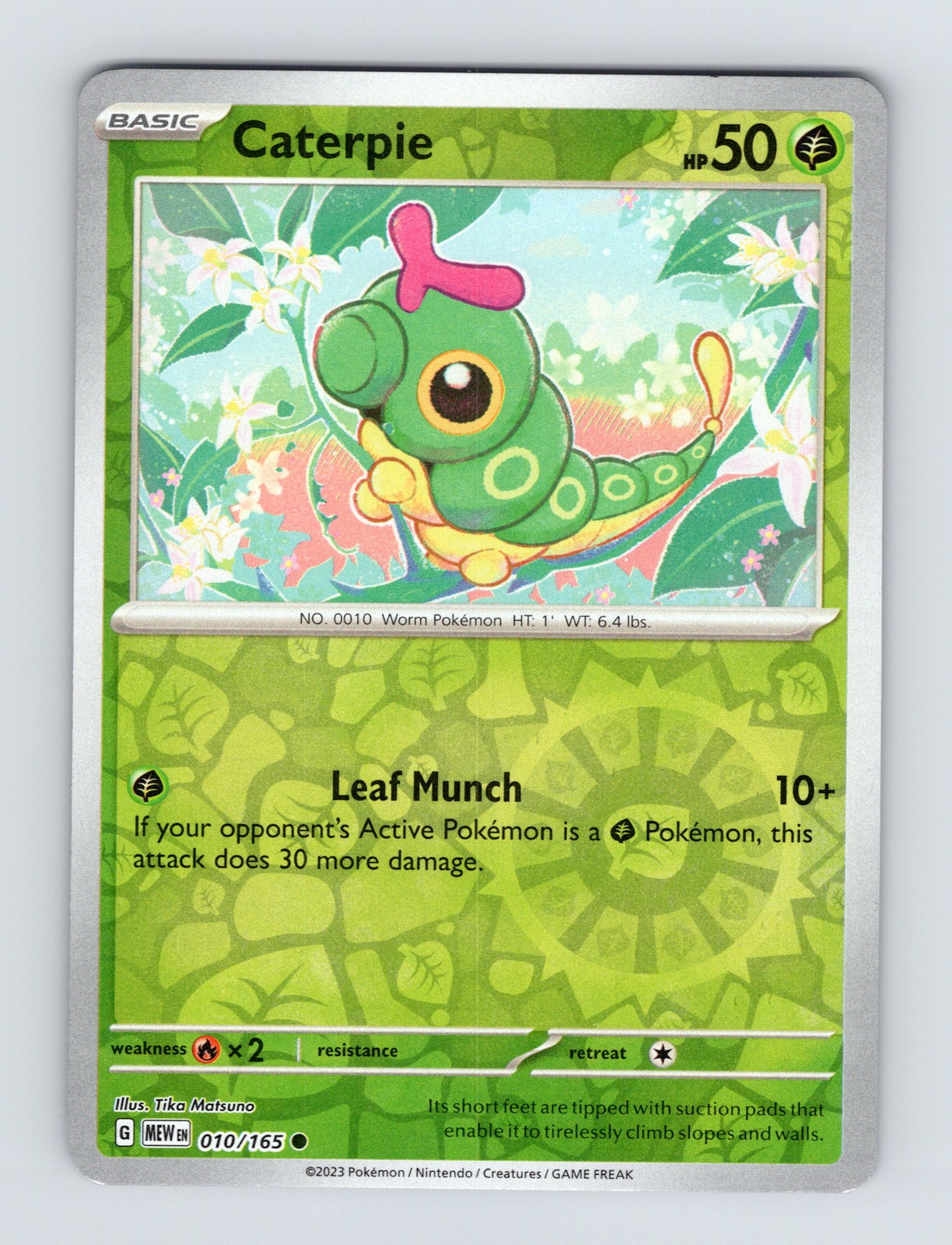 SV: Scarlet & Violet 151 #010/165 Caterpie Reverse Holo