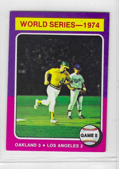 1975 Topps MINI Baseball - SET BREAK - World Series Game 5 #465
