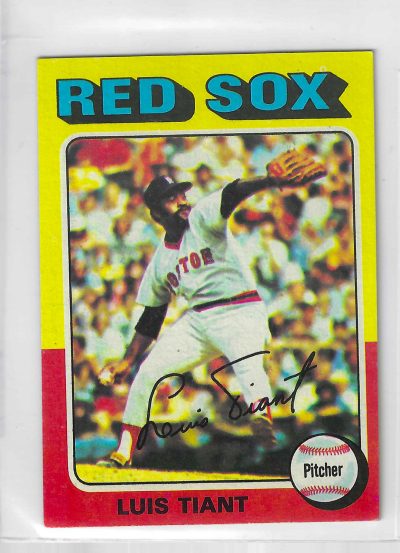 1975 Topps MINI Baseball - SET BREAK - Luis Tiant #430
