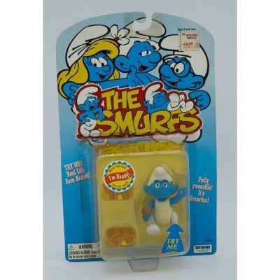 The Smurfs Handy Poseable Figure Irwin #13010 Peyo 1996 Vintage