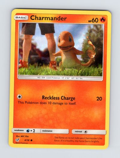 Detective Pikachu #4/18 Charmander (Holo Common) Holo