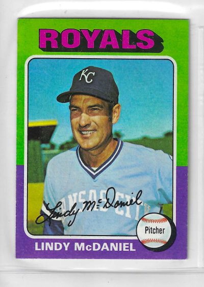 1975 Topps MINI Baseball - SET BREAK - Lindy McDaniel #652