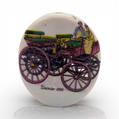 Vintage 70's NIKI Ceramic Smoke Stone - Daimler 1886