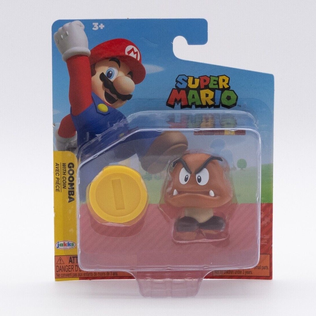 Super Mario Brothers 2.5" Figure Goomba w Coin Jakks Pacific Collectible