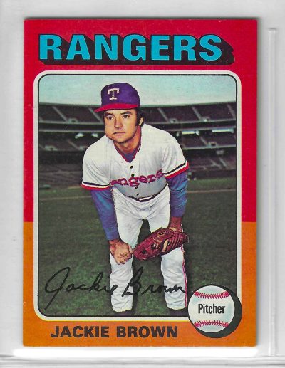 1975 Topps MINI Baseball - SET BREAK - Jackie Brown #316