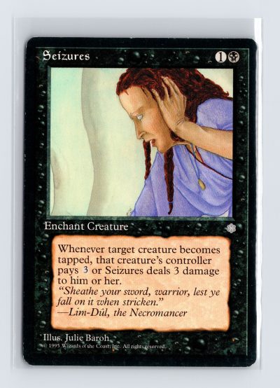 Vintage MTG 1995 Ice Age Seizures - Black Border