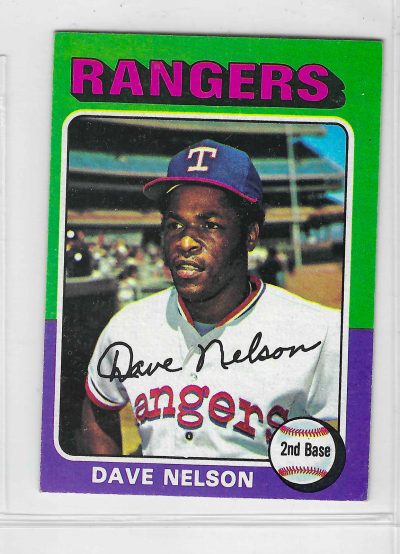 1975 Topps MINI Baseball - SET BREAK - Dave Nelson #435